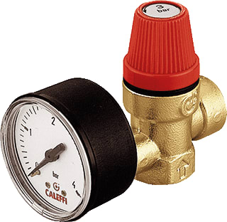 Caleffi - Veiligheidsventiel ovrstvent 2,5bar 3/4bi mm