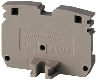 Weidmüller - Eindplaat rijgklem 1704740000 DS50