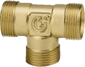 Caleffi - Fitting met 3 aansluitingen Draadfit3 T-St Dn20 3/4Bu
