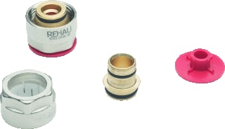 REHAU - RAUTHERM S-buis Knelringset Knelkoppeling 17X2,0 G3/4E