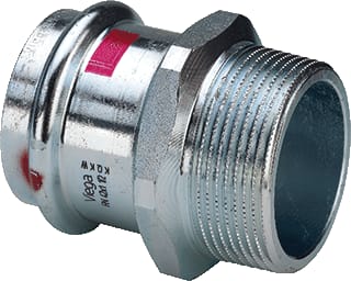 Viega - Prestabo 1111 Fitting met 2 aansluitingen Presta Overgst 22 X 1 Bu