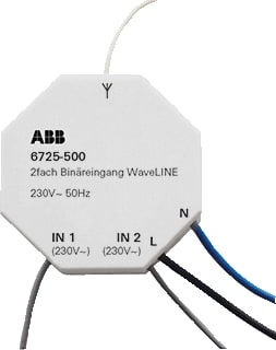 ABB Busch-Jaeger - Wave LINE Radiofrequent zender Bin Ingang 2V 6725 230V Wl