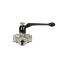 Ubel - Driewegkogelafsluiter T Mess 1.1/4"Bi