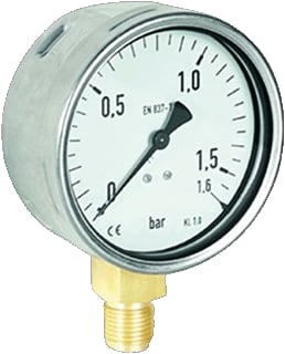 Ubel - 1007 Buisveermanometer manmtr 1/4bu 63mm 0-10b