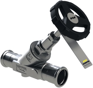 Kemper - Klepafsluiter Klpafs Rvs 35Mm Maprs Za