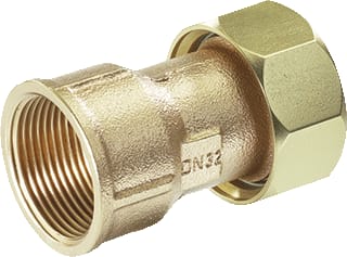 Kemper - Fitting met 2 aansluitingen Draadfit2 Dn15 1/2Bix3/4W
