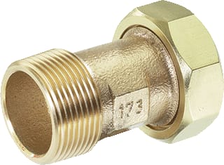 Kemper - Fitting met 2 aansluitingen Drdft2 Dn15 1/2Bux3/4W