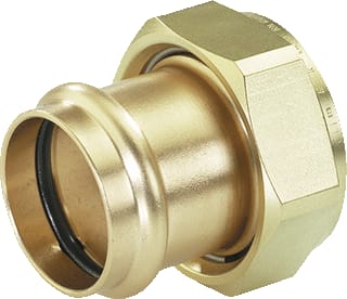 Kemper - Fitting met 2 aansluitingen persfit2 brs3.1/2x89prfpr