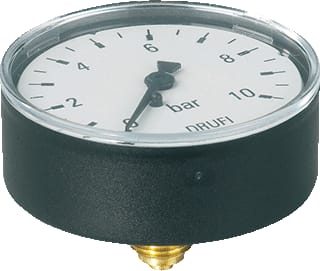 Kemper - Buisveermanometer Manometer 0-10B Achtraans