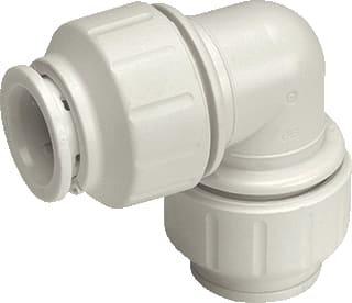 John Guest - Speedfit Twist & Lock Fitting met 2 aansluitingen Knie 22Mm