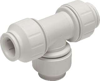 John Guest - Speedfit Twist & Lock Fitting met 3 aansluitingen T-Stuk 22Mm