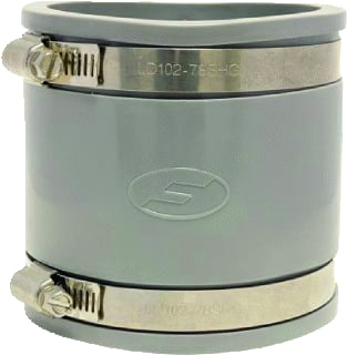 Fernco - Fitting met 2 aansluitingen rechte kopp. 90-75 grs