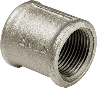 Nefit Industrial - Ubel Fitting met 2 aansluitingen draadfit2 zwart 270 20x20
