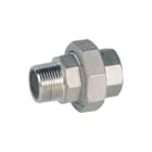 Ubel - Fitting met 2 aansluitingen 3-delige kop 1/2" bibu