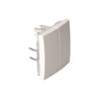 Hager Berker - S.1/B.3/B.7 Bed.element / centr.pl. schakelmat. Knop 2V S/B Wit