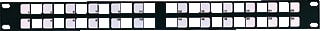 Radiall - RDC Patchpaneel twisted pair Patchpan C6 Haakse Jacks