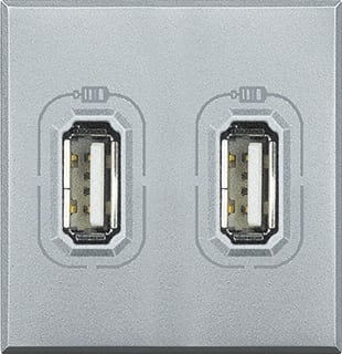 Bticino - Axolute Inzetplaat schakelmateriaal Axo Usb Voeding 2V Tech