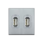 Bticino - Axolute Inzetplaat schakelmateriaal Axo Usb Voeding 2V Tech