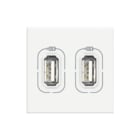 Bticino - Axolute Inzetplaat schakelmateriaal Axo Usb Voeding 2Vdg Wit