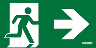 Famostar - Pro Picto Pictogram noodverlichting P Rechts 7.1