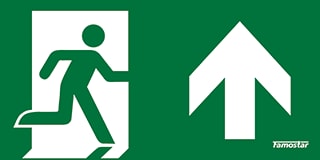 Famostar - Pro Picto Pictogram noodverlichting W Boven 7.3