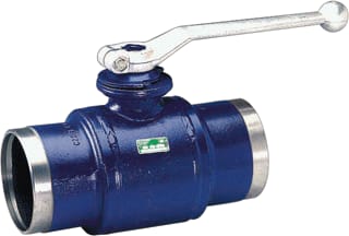 Ubel - Kogelafsluiter koglafsl staal dn125 las