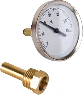 Henco - Toebeh./onderdelen vloerverwarming Therm.+Dompelbuis 0/60 Gr