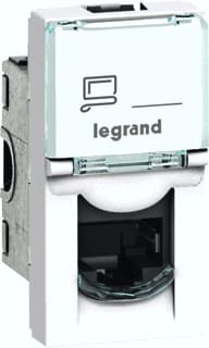 Legrand - Mosaic Datacontactdoos twisted pair Rj45 Stp Cat6A 1M