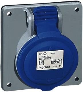Legrand - P17 Tempra Pro CEE-wandcontactdoos Wcd Cee 2Pa 16A 230Vac44