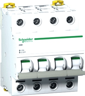 Schneider Electric - Inbouwschakelaar modulair Lastschakelaar 4P 63A 415V