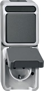 Schneider Electric Merten - AQUASTAR Combinatie schakelaar/wcd comb schak/wcd ra wd