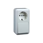 Schneider Electric Merten - Contura Combinatie schakelaar/wcd Opb Combi Wcd/Wssl Ra Pw