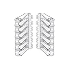 COMMSCOPE NETCONNECT - Kabel/draadgeleider kast/lessenaar Kabgelbeug 1671495-6