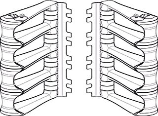 COMMSCOPE NETCONNECT - Kabel/draadgeleider kast/lessenaar Kabgelbeug 1671495-4