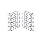 COMMSCOPE NETCONNECT - Kabel/draadgeleider kast/lessenaar Kabgelbeug 1671495-4