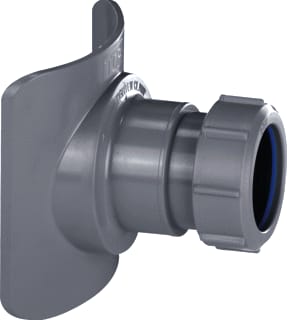 McAlpine - fitting met 2 aansluitingen RIOOLFITT KLEMZADL 110/40
