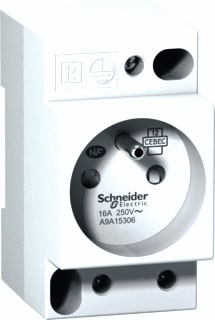 Schneider Electric - Wandcontactdoos modulair Ipc 2P+Pa/16A