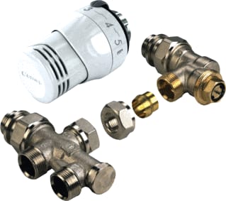 Comap - SENSO Rad.aansl.combi. m kraan+onderblok Set Hv+Bocht 915E