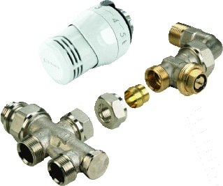 Comap - SENSO Rad.aansl.combi. m kraan+onderblok Set Re+Bocht 915E
