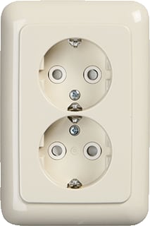 ABB Busch-Jaeger - SI Wandcontactdoos (WCD schakelmat.) Wcd Ra 2V Comp 302Eujt-212