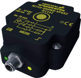 Turck - Inductieve naderingsschakelaar Ni75U-Q80Wd-Vp6X2-H1141