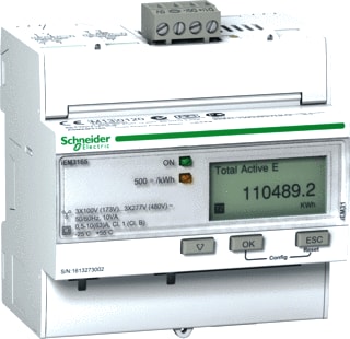 Schneider Electric - Acti 9 IEM3000 Elektriciteitsmeter Elekmeter A9Mem3165
