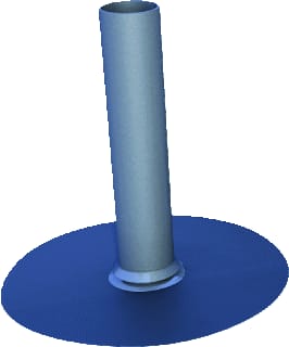 BossCover - Roof Dakafvoertrechter onderuitlaat Steekstk 95 Alu/Epdm 30Cm