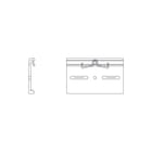 Mean Well - DRP Draagbeugel/adapter voor DIN-rail Voed. Drp-02