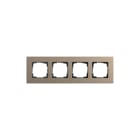 Gira - Esprit Afdekraam schakelmateriaal Afdkrm 4V L/M Lbrn