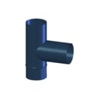 Cox Geelen - Blauw gegloeid Enkelw. rookgashulpstuk 3 aansl. Blgeg T-Stuk 90Gr D150