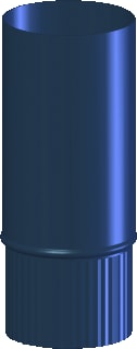 Cox Geelen - Blauw gegloeid Enkelwandige RGA of LTV buis Blgeg Rgapijp L1000 D150