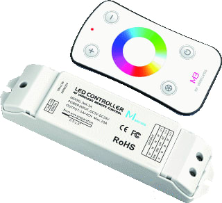 Ltech - zender/ab v draadloos schakelsyst. LED REM RF MIN 3 RGB