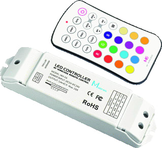 Ltech - Zender/AB v draadloos schakelsyst. Led Rem Rf Min 6 Rgb