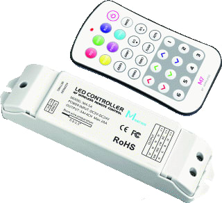 Ltech - Zender/AB v draadloos schakelsyst. Led Rem Rf Min 7 Rgb